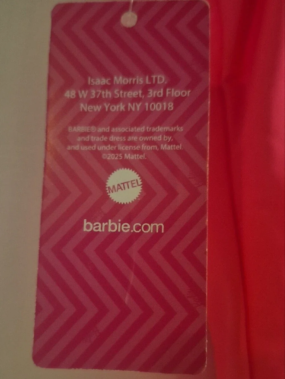 Barbie Bright Pink One-Piece Swimsuit with Silver Logo